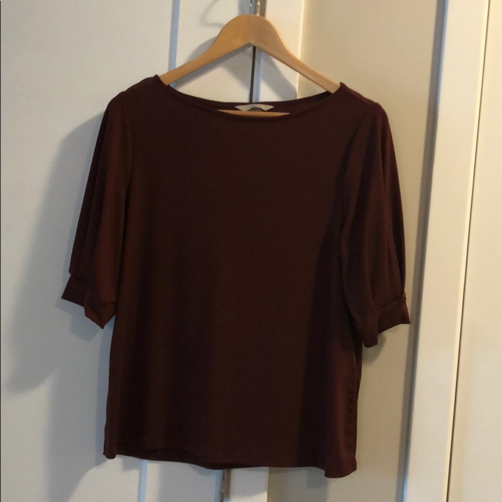 H&M maroon blouse top